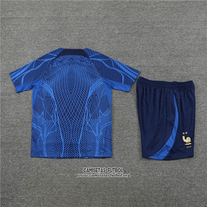 Chandal del Francia Manga Corta 2022/2023 Azul Oscuro - Pantalon Corto